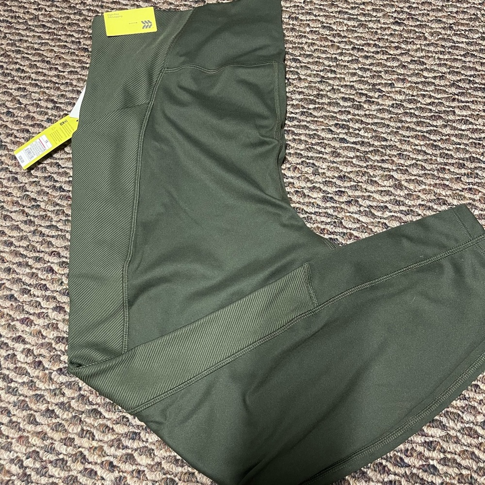 Olive green leggings